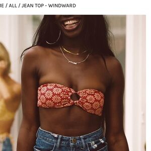 Skatie NWOT Windward Jean Top Small